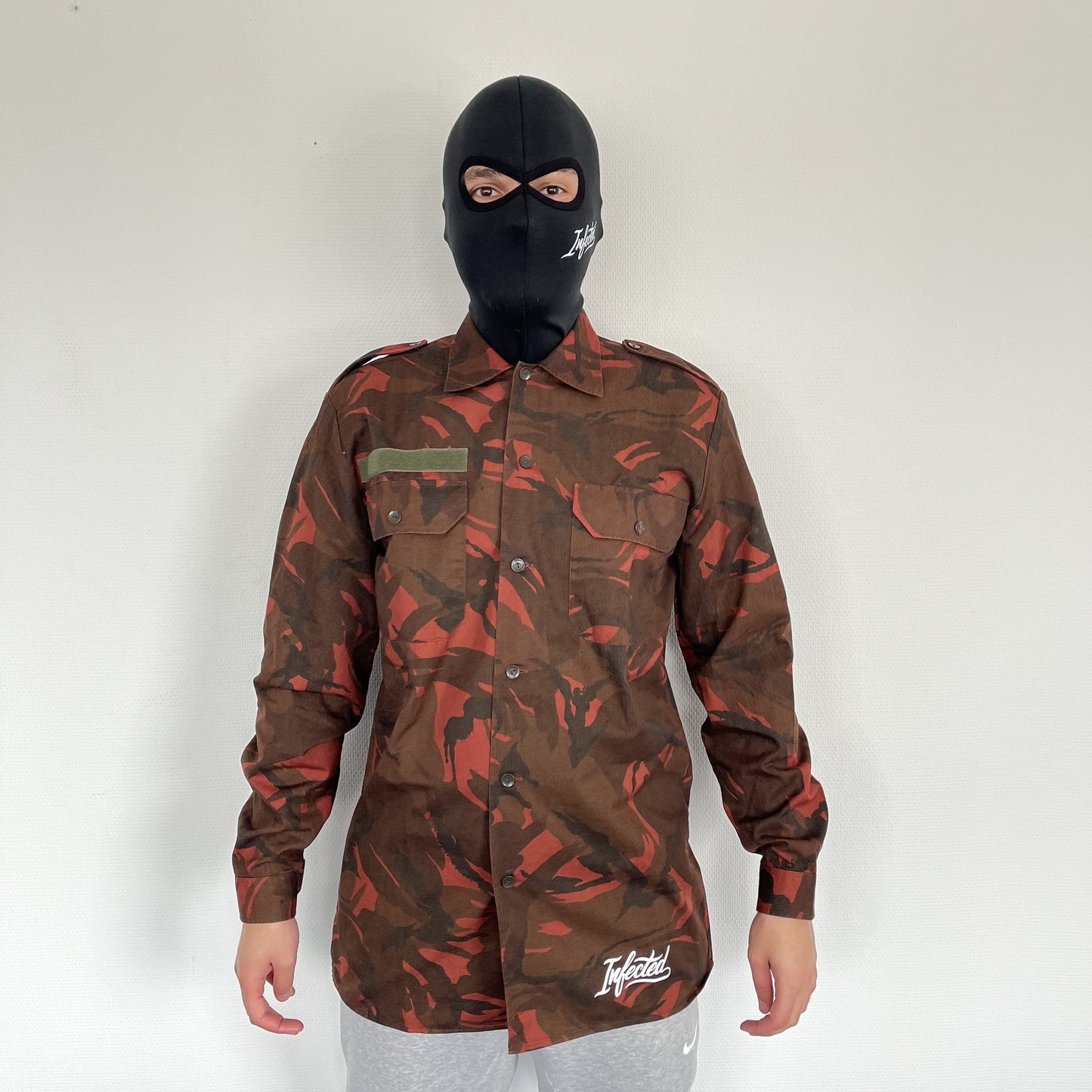 Army Blouse Infected x AK (lange mouw) DARK RED