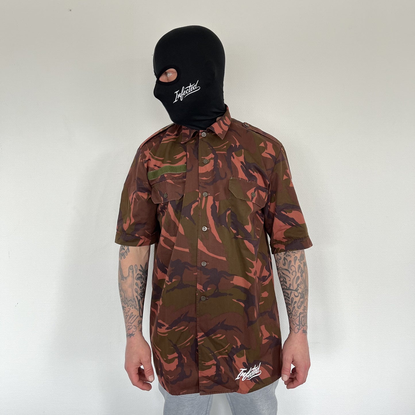 Army Blouse Infected x AK (korte mouw) DARK RED