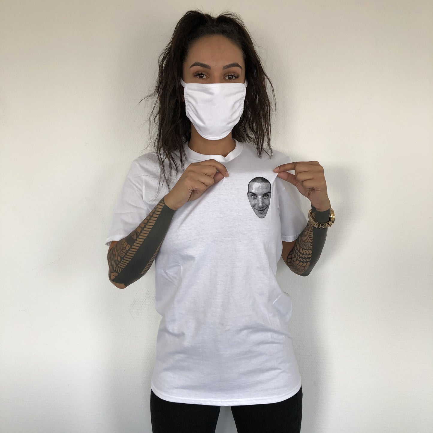 T-Shirt Steen Kop Casual (L, XL, XXL, XXXL)