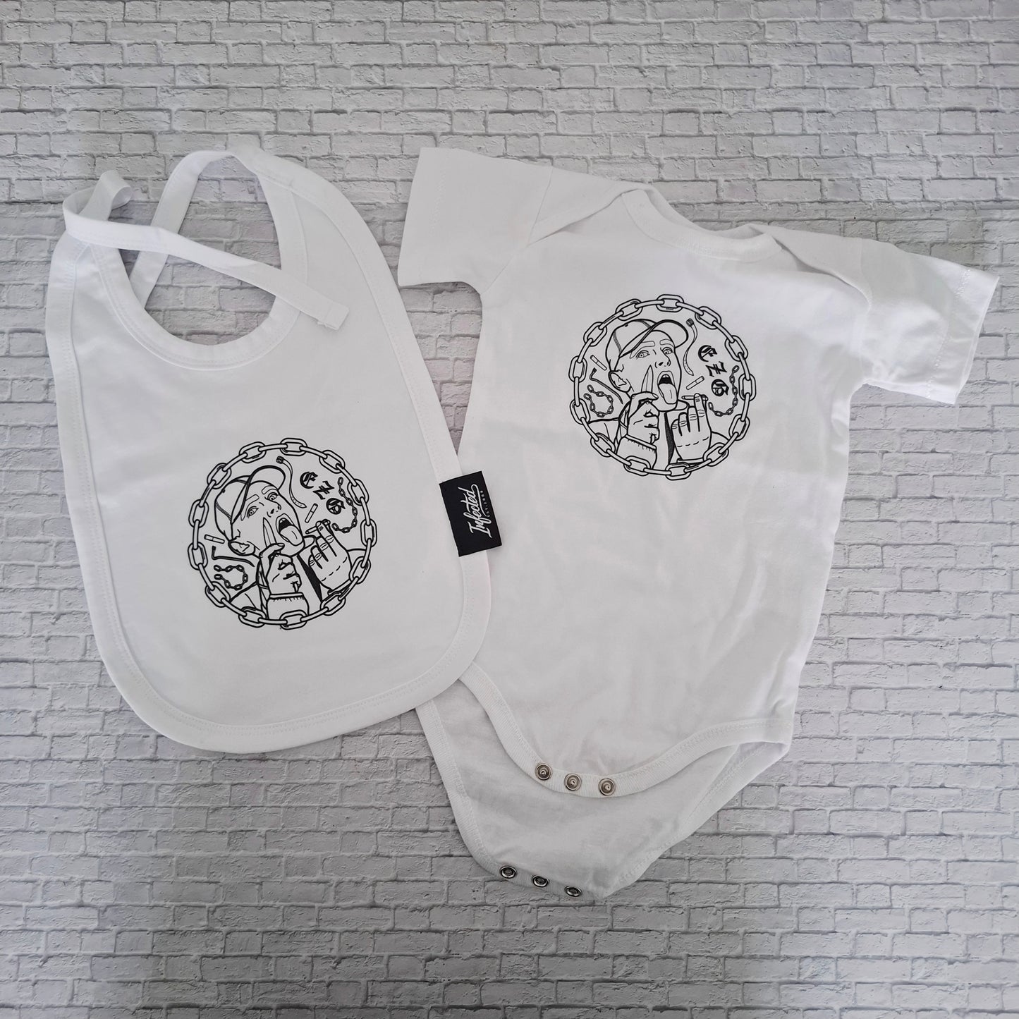 EZG Baby pakket (Slabbetje + Rompertje)