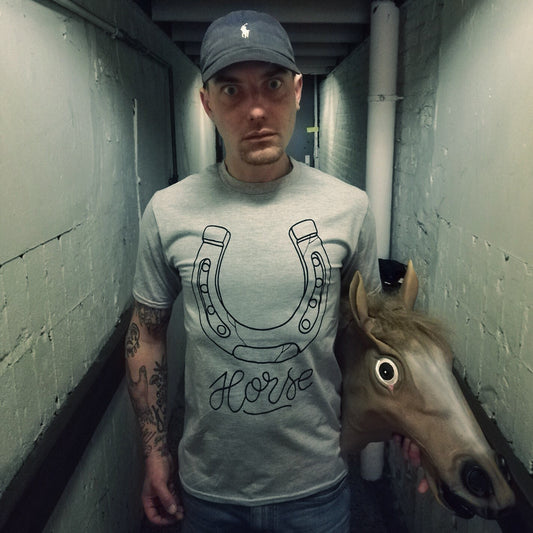 T-shirt HORSE grijs