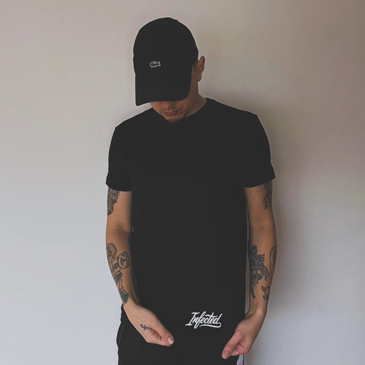 T-Shirt Infected Basic Zwart (XS, S, M)