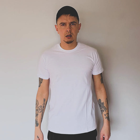 T-Shirt Infected Basic Wit (S, M, L, XL)