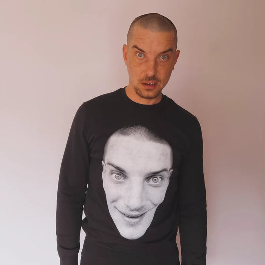 Crewneck Steen Kop Zwart