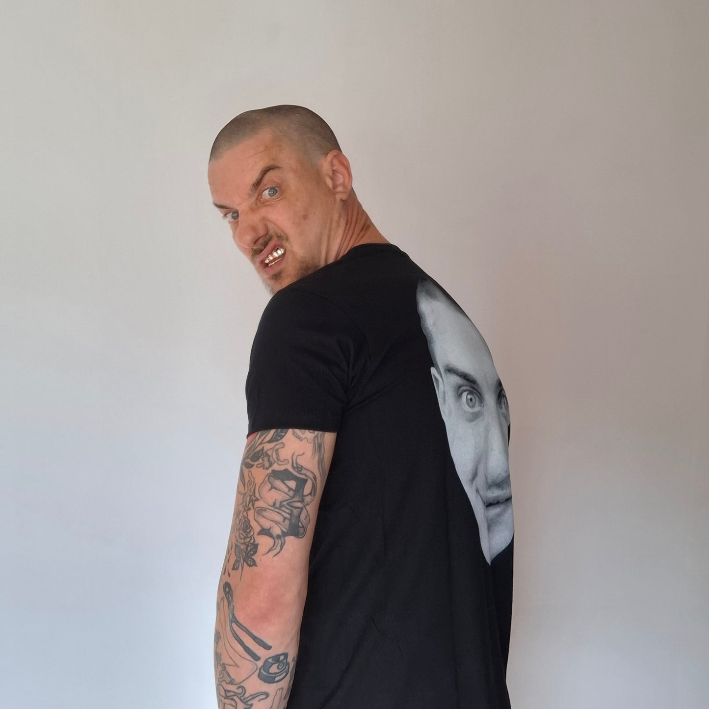 T-Shirt Steen Kop² Zwart