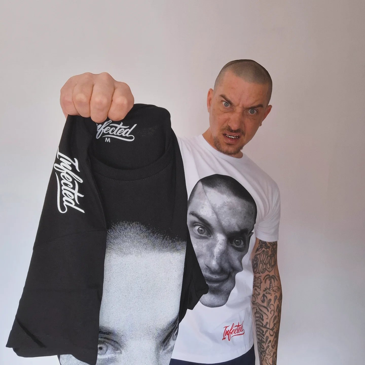 T-Shirt Steen Kop² Zwart